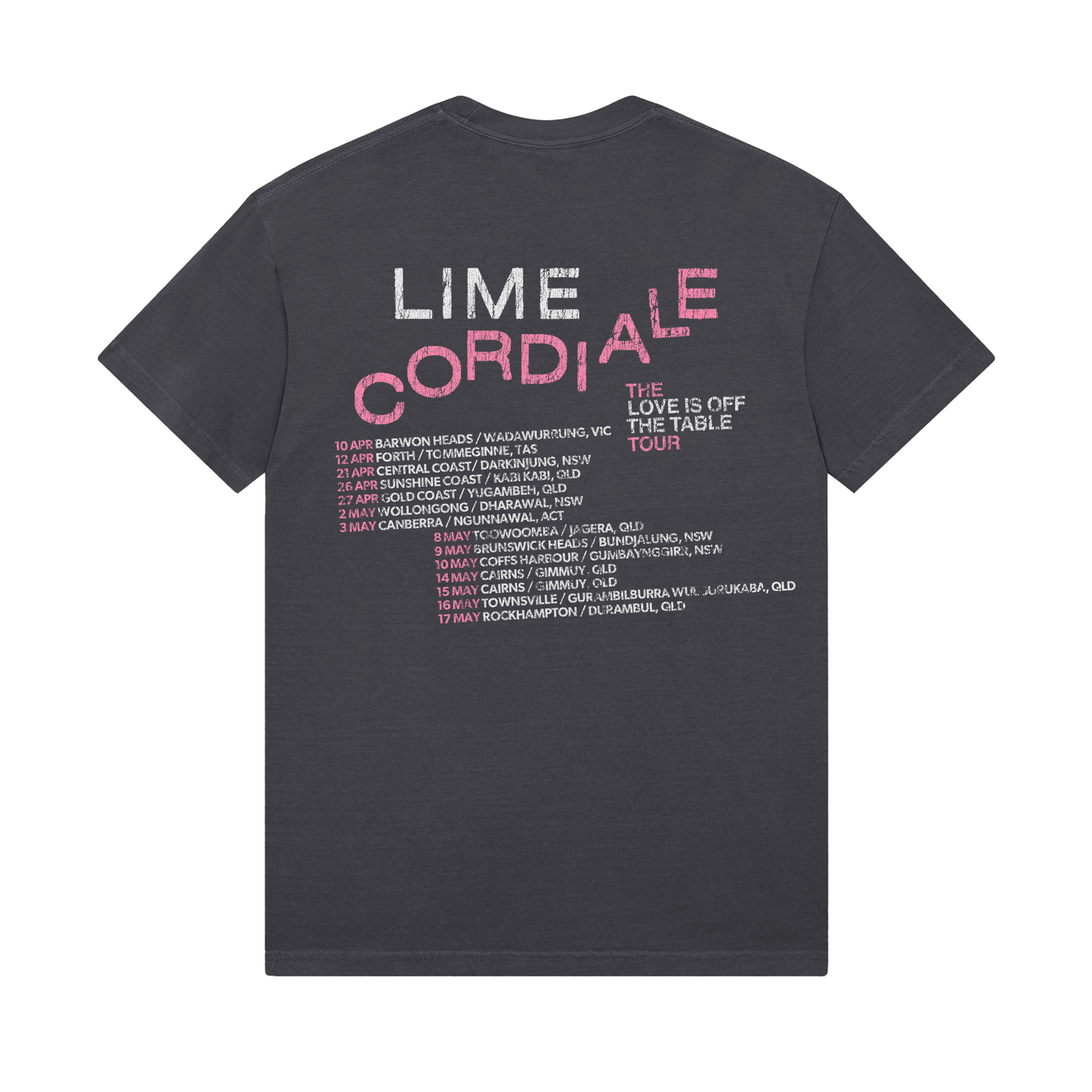 Lime Co. 'Love Is Off The Table' 2025 Tour Tee - With Dates