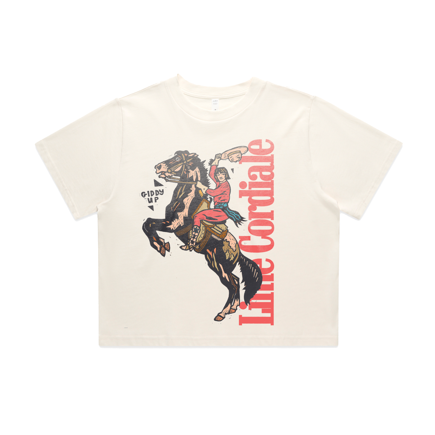 GIDDY UP Cropped Tee