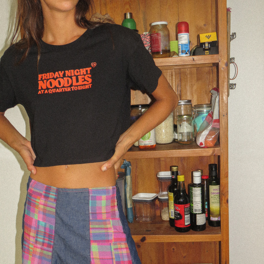 Friday Night Noodles Slogan Tee