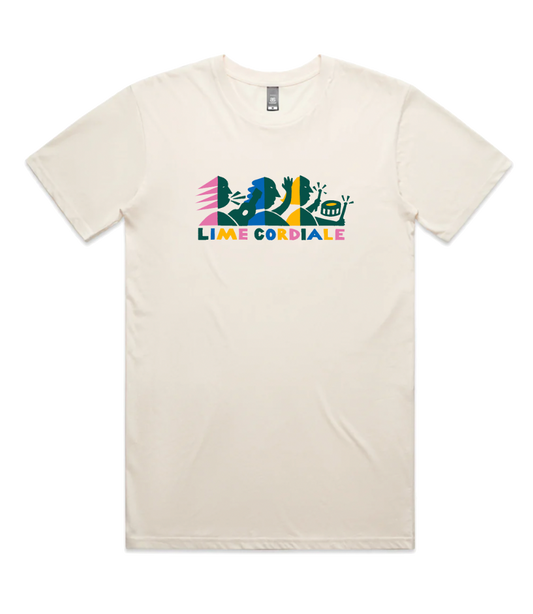 Lime Co. Multi Colour Logo Tee